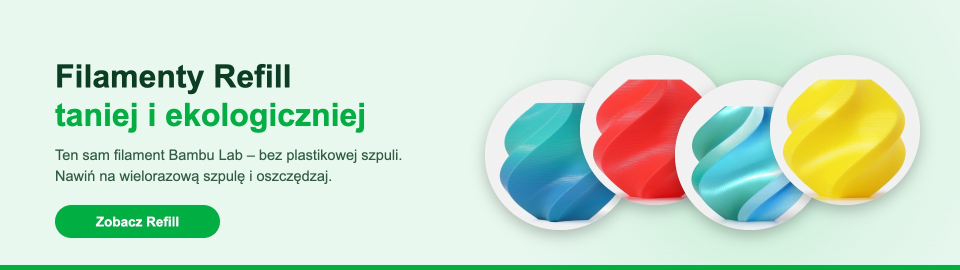 Filamenty Bambu Lab Refill bez szpuli